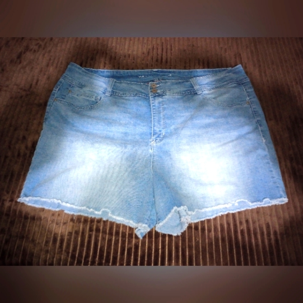 Wallflower Light Blue Denim Jean Shorts